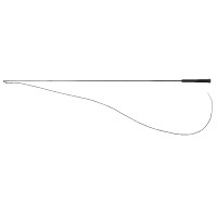 Frustino da dressage Whip & Go con manico in plastica Grigio