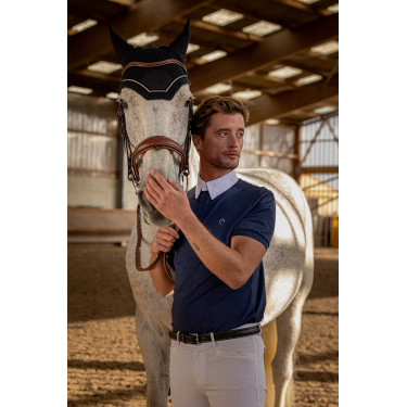 Polo Equithème Wellington Blu navy Polo Equithème Wellington Blu navy
