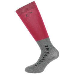 Calzini Equithème Compet 2 paia Bordeaux / grigio chiaro