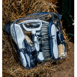Kit per la strigliatura Horseware Newmarket Marine witney Blu marino