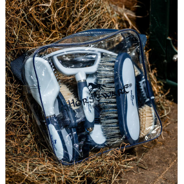 Kit per la strigliatura Horseware Newmarket Marine witney Blu marino