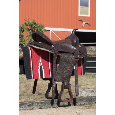 Westride Navajo Teppich Baumwolle/Acryl Rosso / nero / bianco
