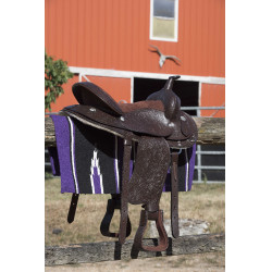Westride Navajo Teppich Baumwolle/Acryl Viola / nero / bianco