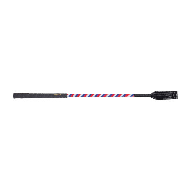Frustino Fleck con paletta verniciata 55 cm Rosso / bianco / blu