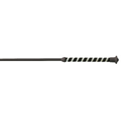 Frustino da dressage Whip & Go Diamond manico in nylon Nero