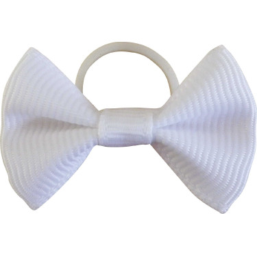 Nodi per trecce Equithème in tessuto, confezione da 20 Bianco