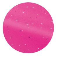 Striglia metallica rotonda fluo glitterata Verde