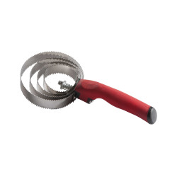 Striglia metallica rotonda con manico Soft Rosso Striglia metallica rotonda con manico Soft Rosso