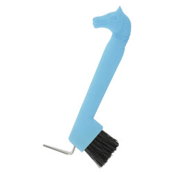 Spazzola pulisci-zoccoli, testa di cavallo Azzurro cielo Blu