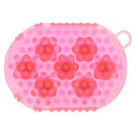 Guanto doppia faccia per strigliare e massaggiare Viola