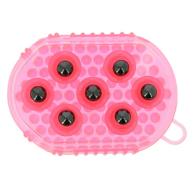 Guanto doppia faccia per strigliare e massaggiare Rosa