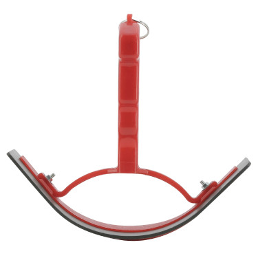 Coltello per calore curvo in PVC. Rosso