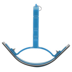 Coltello per calore curvo in PVC. Blu