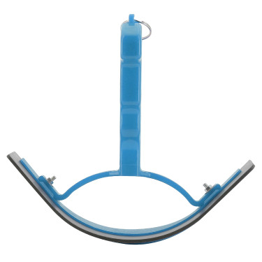 Coltello per calore curvo in PVC. Blu