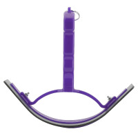 Coltello per calore curvo in PVC. Viola