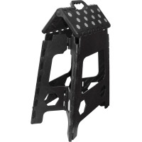 Sgabello-pedana pieghevole Hippo-Tonic Nero / grigio