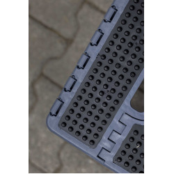 Sgabello-pedana pieghevole Hippo-Tonic Grip Grigio