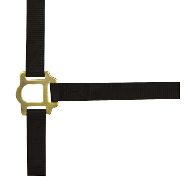 Capestro in nylon doppio spessore con chiusure a fibbia Norton Nero