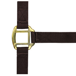 Capestro in nylon foderato in cuoio Norton Marrone