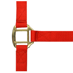 Capestro in nylon foderato in cuoio Norton Rosso