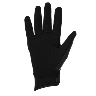 Guanti Equithème Soft in pelle Nero