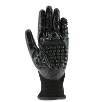 Guanto da striglia anti-muta Hippo-Tonic Nero