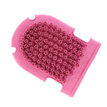 Guanto con spazzola + striglia Rosa Guanto con spazzola + striglia Rosa