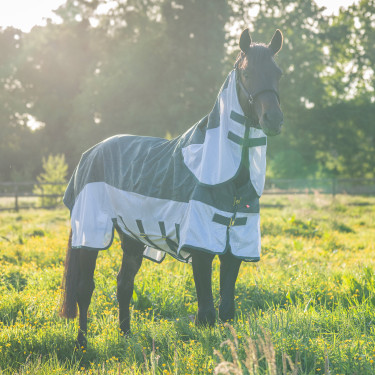 Coperta antimosche e antipioggia Imperial Riding Super-dry Verde foresta