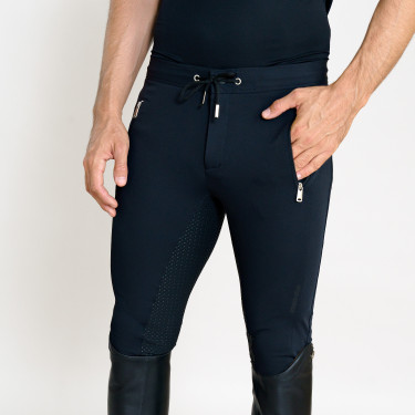 Pantaloni da equitazione Euro-Star Athleisuremen FullGrip uomo Nero