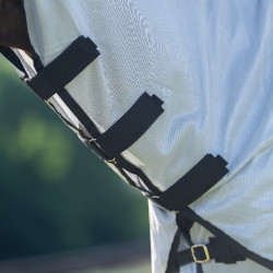 Coperta anti-mosche con copricollo rimovibile Imperial Riding Reese Grigio Argento