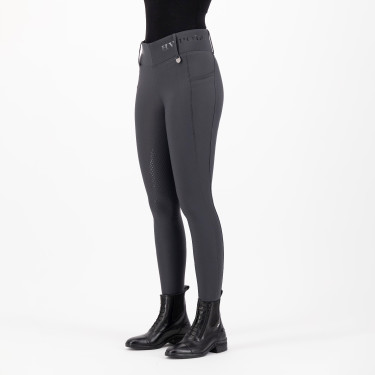 Leggings da equitazione HV Polo Favourite Highwaist FullGrip Zinco / grigio
