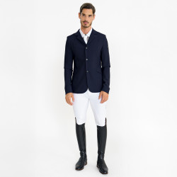 Pantaloni da equitazione Euro-Star Gabriel Competition Grip Connect Full Bianco