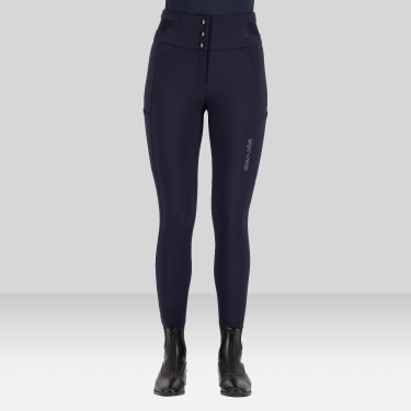 Pantaloni da equitazione Euro-Star Athletic Luxe FullGrip Notte Blu marino