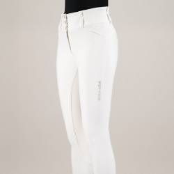 Pantaloni da equitazione Euro-Star Aurelia Competition Grip Connect Full Bianco