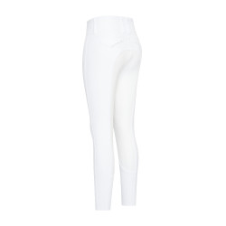 Pantaloni da equitazione Euro-Star Aurelia Competition Grip Connect Full Bianco