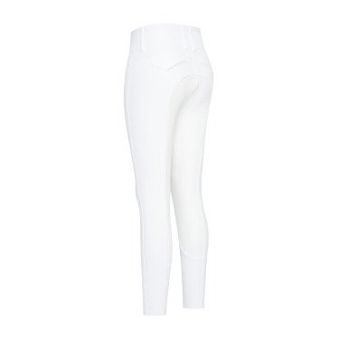 Pantaloni da equitazione Euro-Star Aurelia Competition Grip Connect Full Bianco