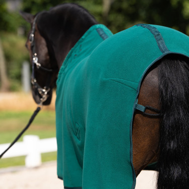 Coperta in pile HV Polo Nena Verde petrolio