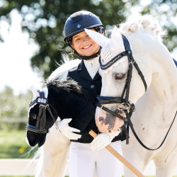 Hobby Horse numero di competizione Imperial Riding Free Spirit Nero glitter