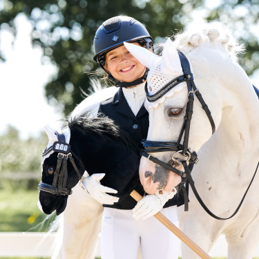 Hobby Horse numero di competizione Imperial Riding Free Spirit Nero glitter