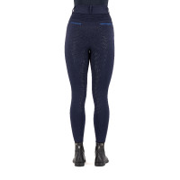Leggings da equitazione Imperial Riding Comfi Sparks invernali FullGrip donna Zaffiro Blu