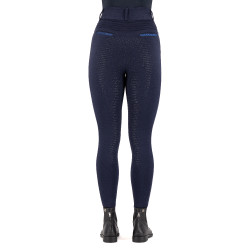 Leggings da equitazione Imperial Riding Comfi Sparks invernali FullGrip donna Zaffiro Blu