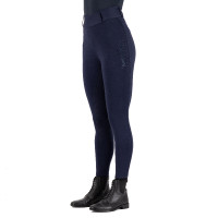 Leggings da equitazione Imperial Riding Comfi Sparks invernali FullGrip donna Marina Blu marino
