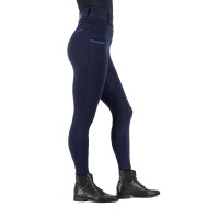 Leggings da equitazione Imperial Riding Comfi Sparks invernali FullGrip donna Marina Blu marino