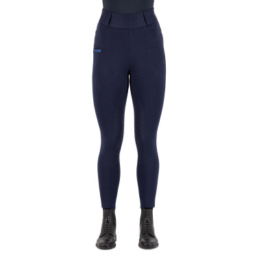 Leggings da equitazione Imperial Riding Comfi Sparks invernali FullGrip donna Zaffiro Blu