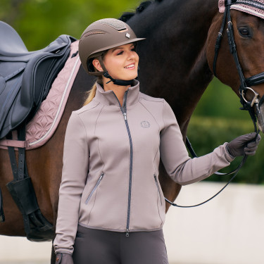 Cardigan Imperial Riding Sporty Air donna Carbone di legna Grigio