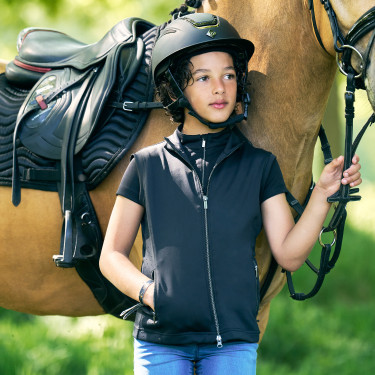 Gilet Imperial Riding Charlie bambino Nero