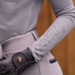 Polo a maniche lunghe Imperial Riding Parla donna Carbone di legna Grigio