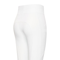 Leggings da equitazione Easy Rider Dietse Performance FullGrip donna Bianco