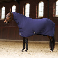Coperta in pile con collo Imperial Riding Fundamental Marina Blu marino
