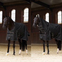 Coperta da paddock Imperial Riding Basic con copricollo rimovibile 200 g Marina Blu marino